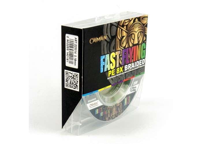 Шнур Caiman Fast flying 8PE 0,18 мм 150 м Multicolor 225514