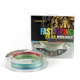 Шнур Caiman Fast flying 8PE 0,18 мм 150 м Multicolor 225514