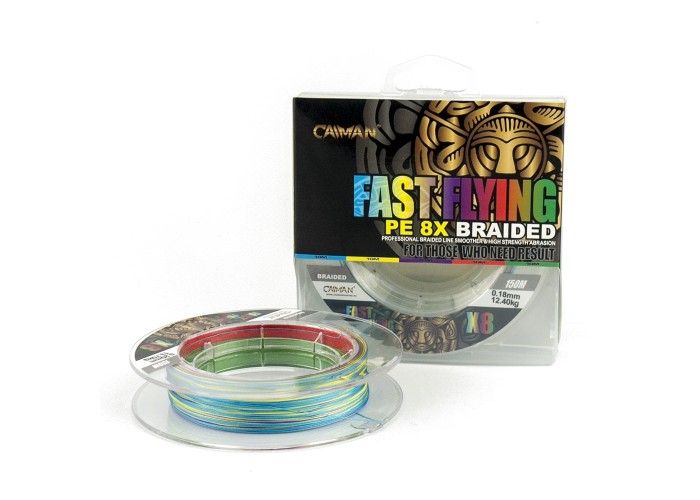 Шнур Caiman Fast flying 8PE 0,18 мм 150 м Multicolor 225514