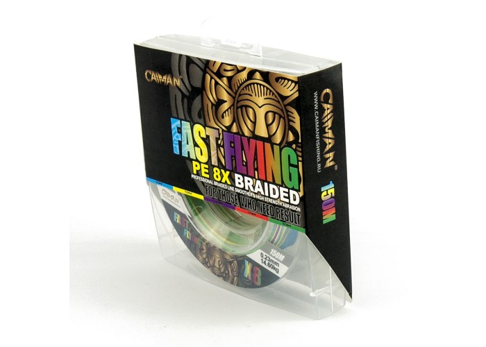 Шнур Caiman Fast flying 8PE 0,23 мм 150 м Multicolor 225516
