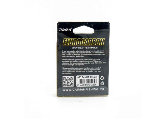 Леска Caiman Flurocarbon 30м 0,25мм