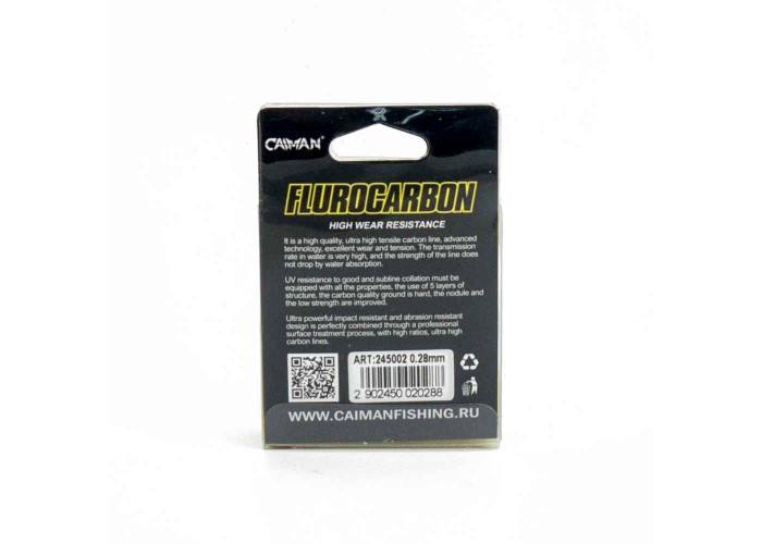 Леска Caiman Flurocarbon 30м 0,28мм