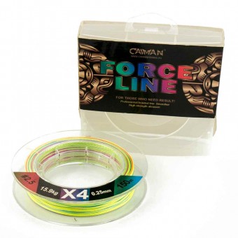 Шнур Caiman Force Line 150м 0,25мм #2.5 цветной