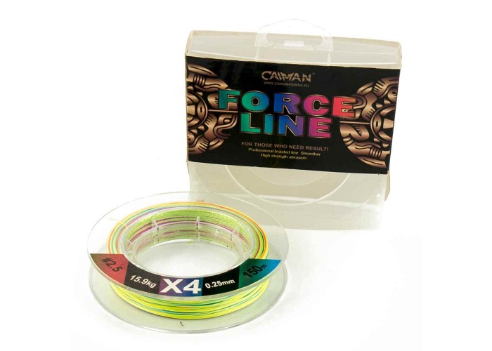 Шнур Caiman Force Line 150м 0,25мм #2.5 цветной