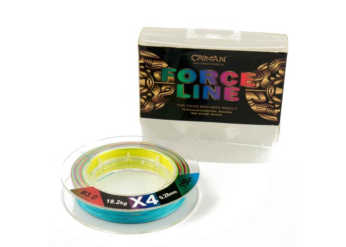 Шнур Caiman Force Line 150м 0,28мм #3.0 цветной