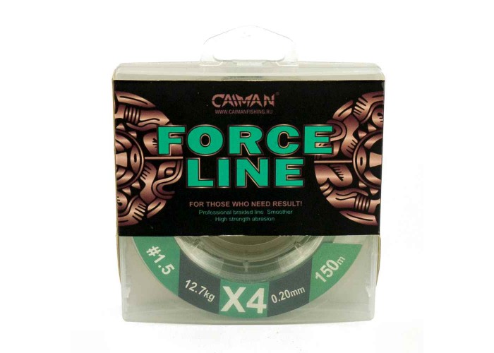 Шнур Caiman Force Line 150м 0,20мм #1.5 зеленый