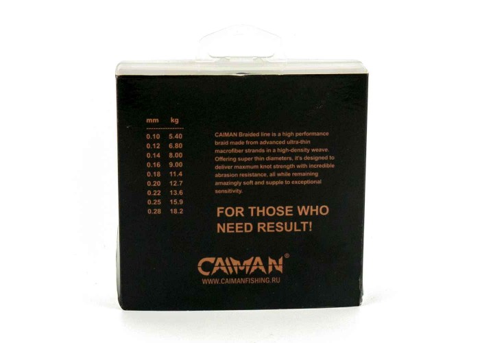 Шнур Caiman Force Line 150м 0,20мм #1.5 зеленый