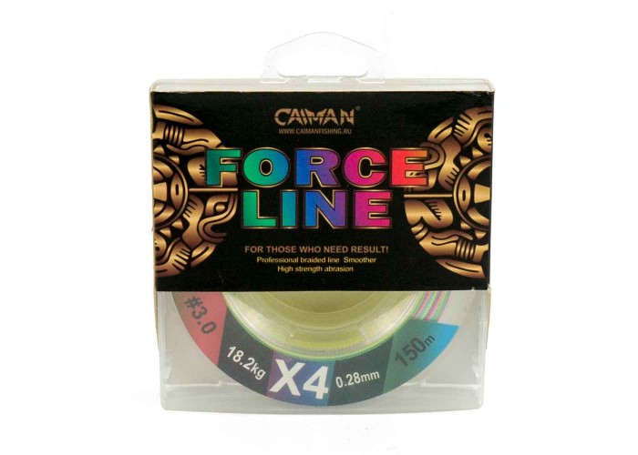 Шнур Caiman Force Line 150м 0,28мм #3.0 цветной
