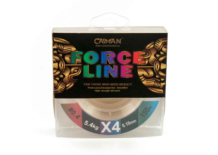 Шнур Caiman Force Line 150м 0,10мм #0.4 цветной