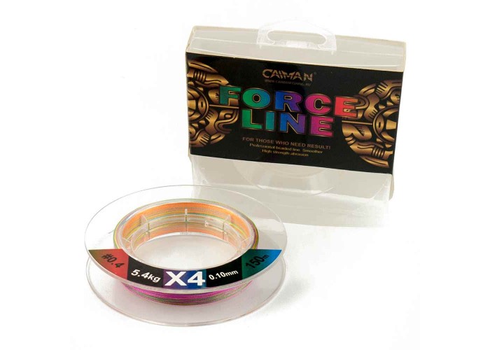 Шнур Caiman Force Line 150м 0,10мм #0.4 цветной