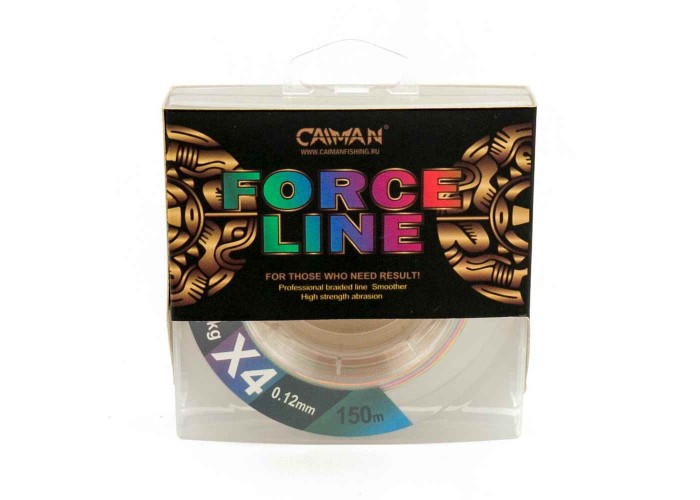 Шнур Caiman Force Line 150м 0,12мм #0.6 цветной