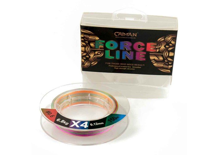 Шнур Caiman Force Line 150м 0,12мм #0.6 цветной