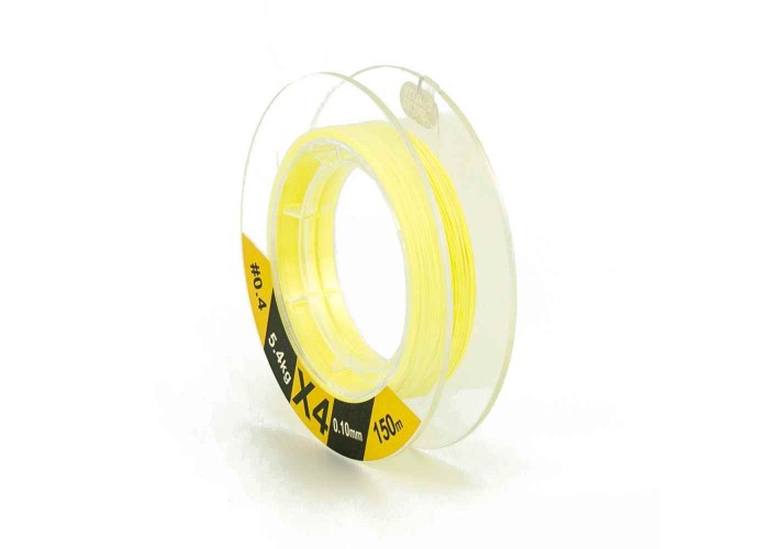 Шнур Caiman Force Line 150м 0,10мм #0.4 жёлтый