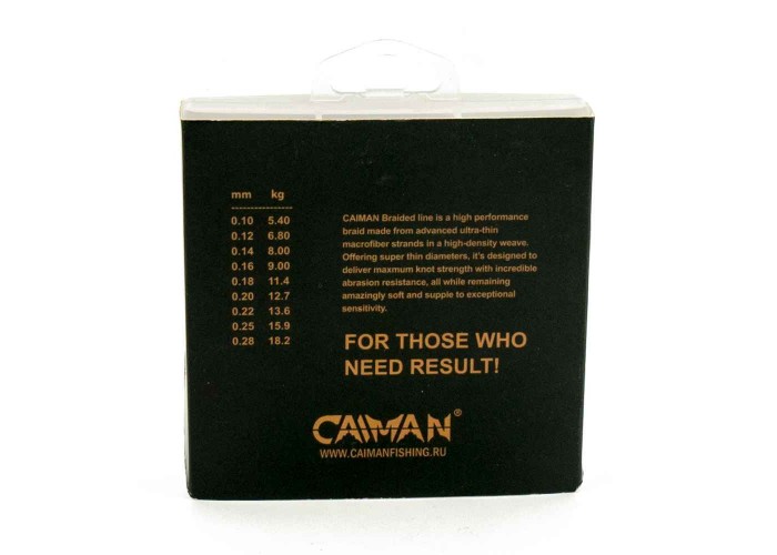 Шнур Caiman Force Line 150м 0,14мм #0.8 цветной