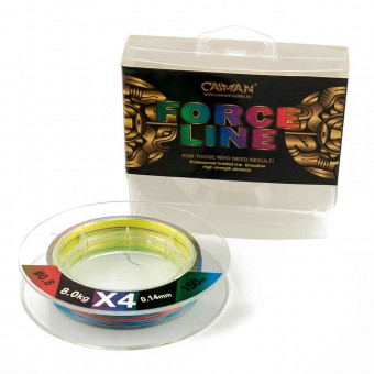 Шнур Caiman Force Line 150м 0,14мм #0.8 цветной