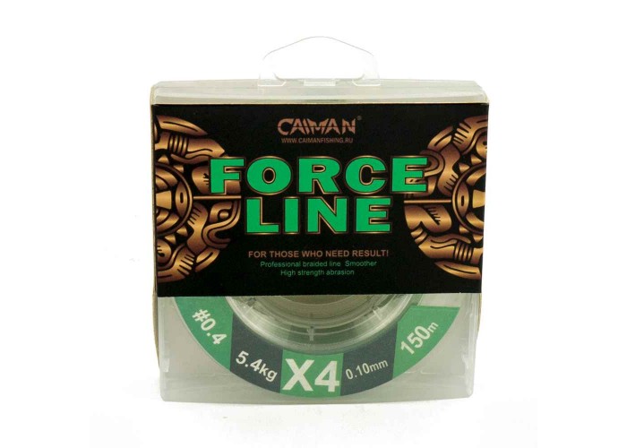 Шнур Caiman Force Line 150м 0,10мм #0.4 зеленый