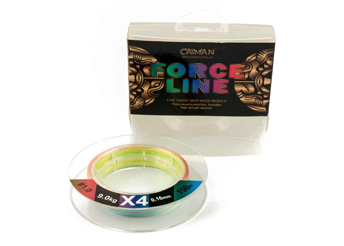 Шнур Caiman Force Line 150м 0,16мм #1.0 цветной