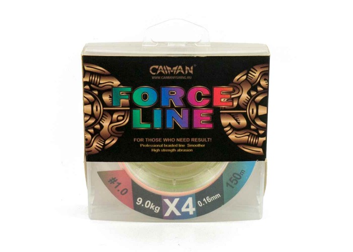 Шнур Caiman Force Line 150м 0,16мм #1.0 цветной