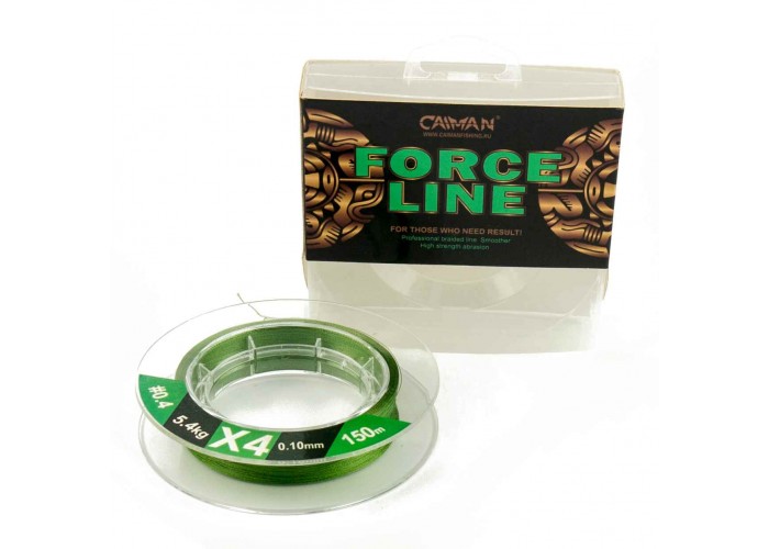 Шнур Caiman Force Line 150м 0,10мм #0.4 зеленый