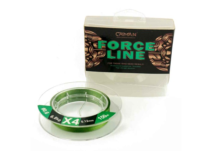 Шнур Caiman Force Line 150м 0,12мм #0.6 зеленый