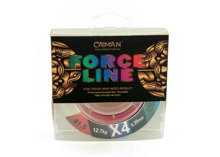 Шнур Caiman Force Line 150м 0,20мм #1.5 цветной