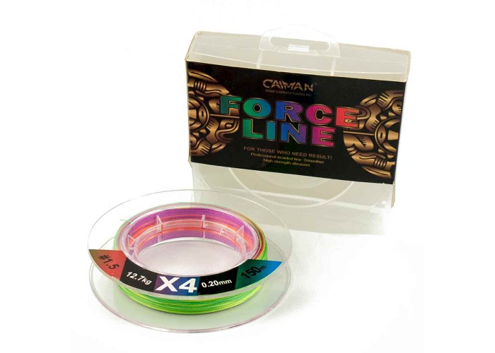 Шнур Caiman Force Line 150м 0,20мм #1.5 цветной