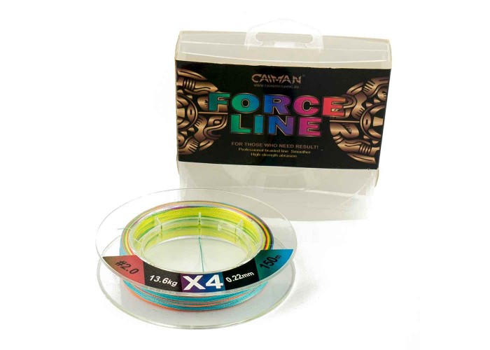 Шнур Caiman Force Line 150м 0,22мм #2.0 цветной