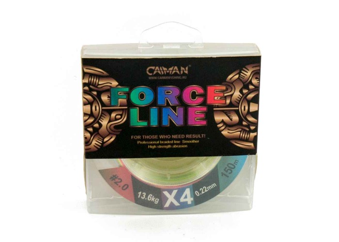 Шнур Caiman Force Line 150м 0,22мм #2.0 цветной