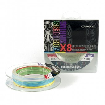 Шнур Caiman Fortness sinking 8PE 0,23 мм 150 м Multicolor 225532