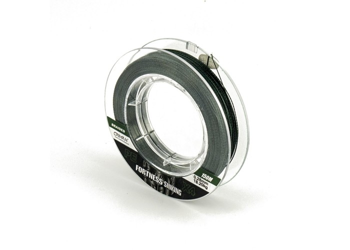 Шнур Caiman Fortness sinking 4PE 0,28 мм 150 м Dark Green 215523