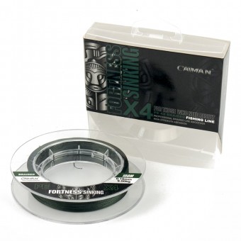 Шнур Caiman Fortness sinking 4PE 0,16 мм 150 м Dark Green 215518