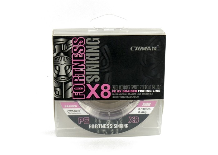Шнур Caiman Fortness sinking 8PE 0,10 мм 150 м silver rose215508