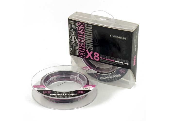 Шнур Caiman Fortness sinking 8PE 0,12 мм 150 м silver rose215509