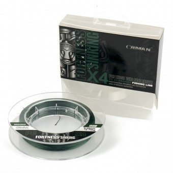 Шнур Caiman Fortness sinking 4PE 0,20 мм 150 м Dark Green 215520