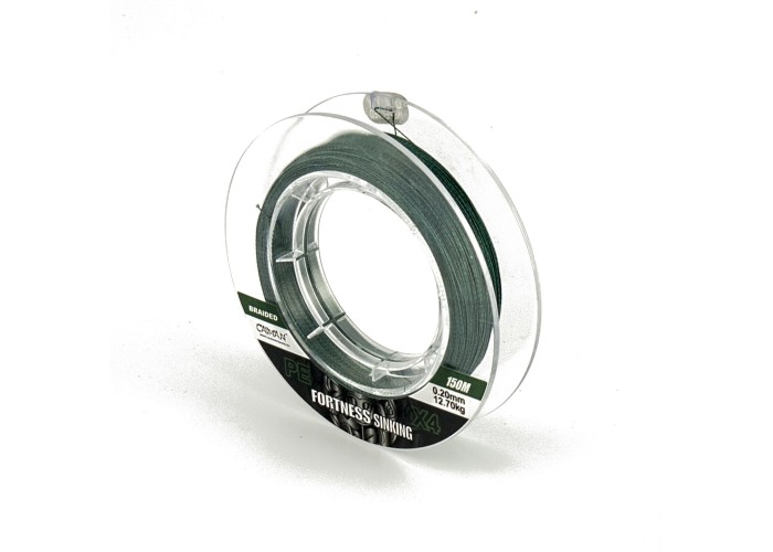 Шнур Caiman Fortness sinking 4PE 0,20 мм 150 м Dark Green 215520