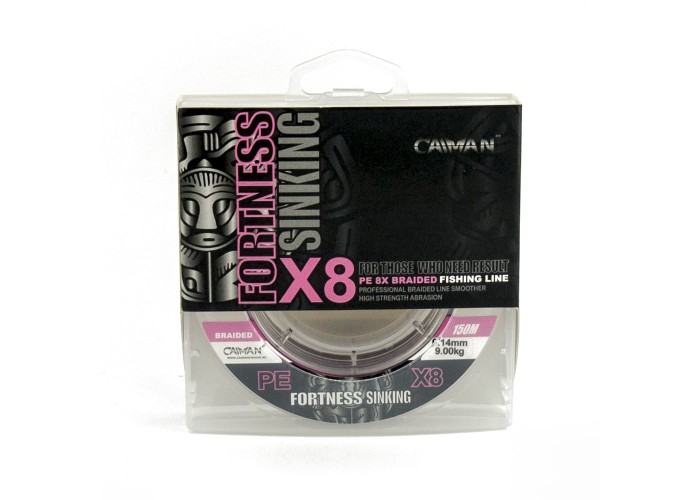 Шнур Caiman Fortness sinking 8PE 0,14 мм 150 м silver rose215510