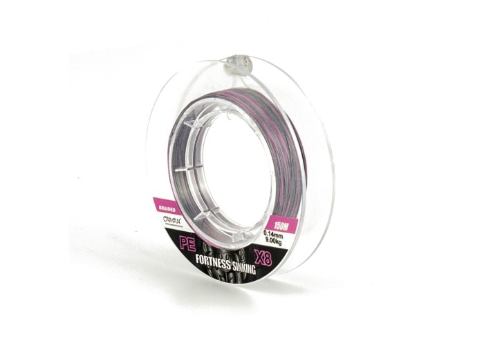 Шнур Caiman Fortness sinking 8PE 0,14 мм 150 м silver rose215510