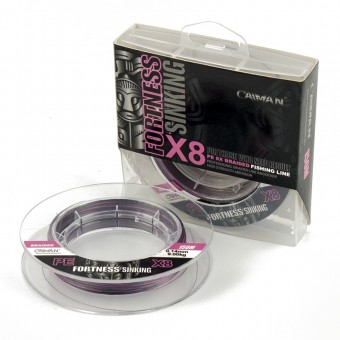 Шнур Caiman Fortness sinking 8PE 0,14 мм 150 м silver rose215510