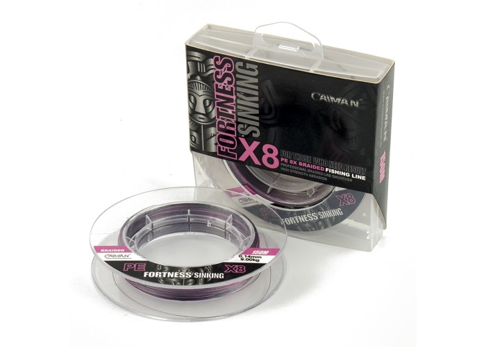 Шнур Caiman Fortness sinking 8PE 0,14 мм 150 м silver rose215510