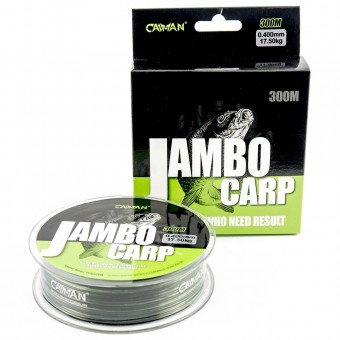 Леска Caiman Jambo 300м 0,400мм салатово-черная (6 шт в упак)