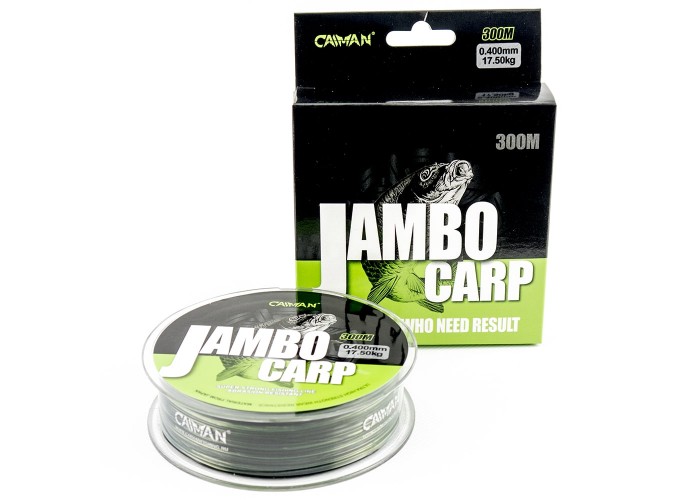 Леска Caiman Jambo 300м 0,400мм салатово-черная (6 шт в упак)