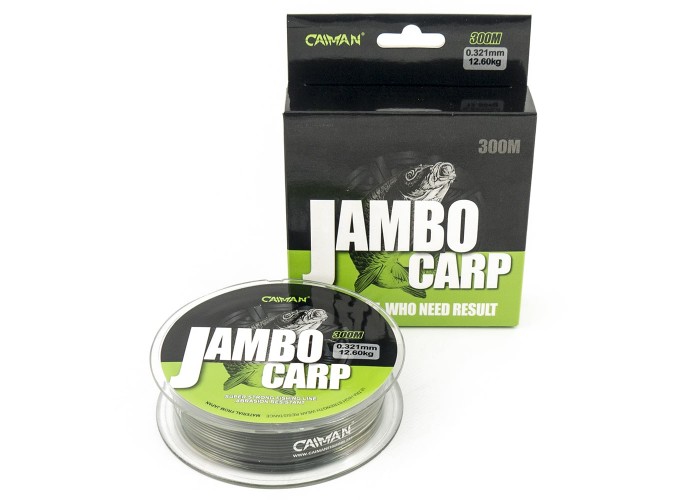 Леска Caiman Jambo 300м 0,321мм салатово-черная (6 шт в упак)