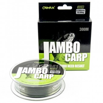 Леска Caiman Jambo 300м 0,300мм салатово-черная (6 шт в упак)
