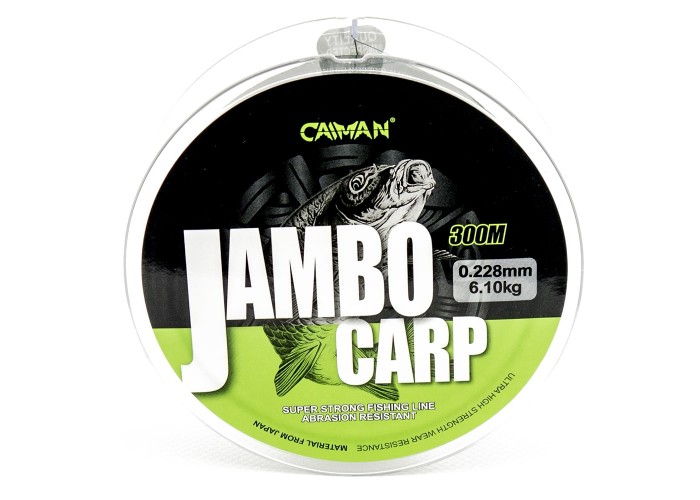 Леска Caiman Jambo 300м 0,228мм салатово-черная (6 шт в упак)