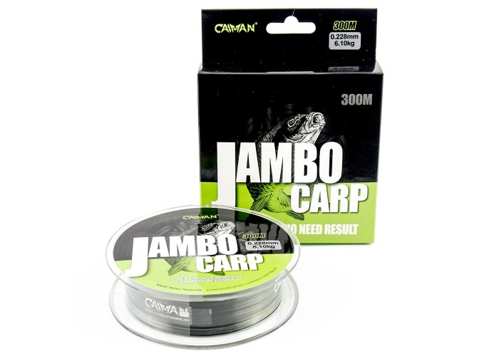 Леска Caiman Jambo 300м 0,228мм салатово-черная (6 шт в упак)