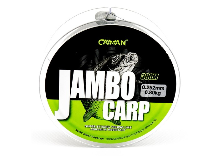 Леска Caiman Jambo 300м 0,252мм салатово-черная (6 шт в упак)