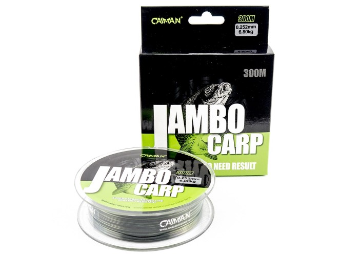 Леска Caiman Jambo 300м 0,252мм салатово-черная (6 шт в упак)