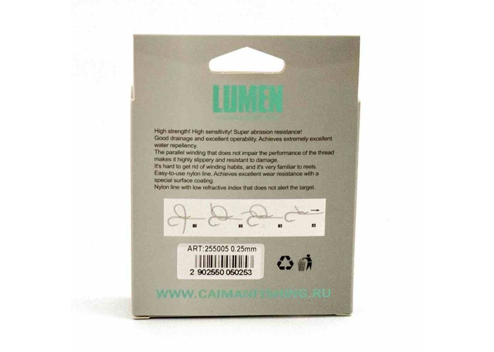 Леска Caiman Lumen 150м 0,25 мм прозрачная
