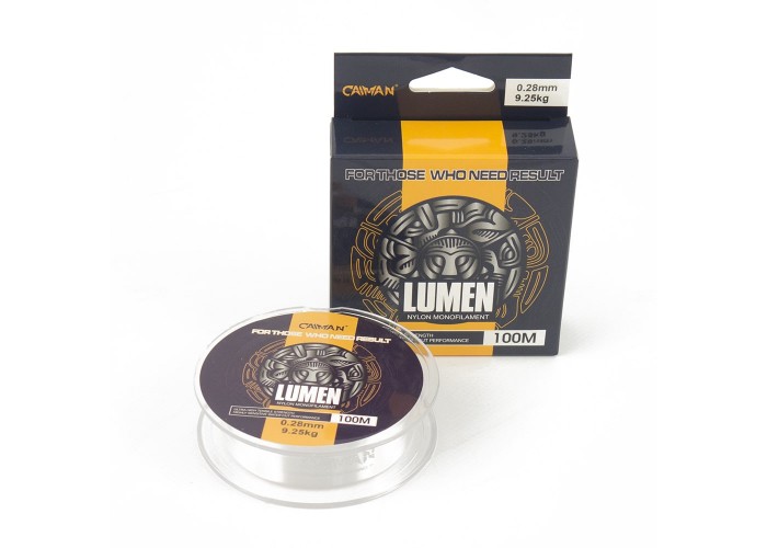 Леска Caiman Lumen 100м 0,28 мм прозрачная