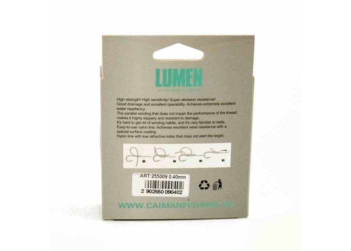 Леска Caiman Lumen 150м 0,40 мм прозрачная